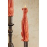 Set of 2 Leopard Taper Candles, Red, large