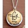 Two-Tone Religious Pendant, , large