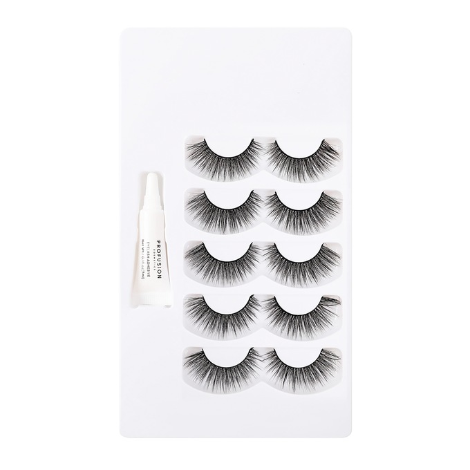 Faux Eyelash & Adhesive Set, , large