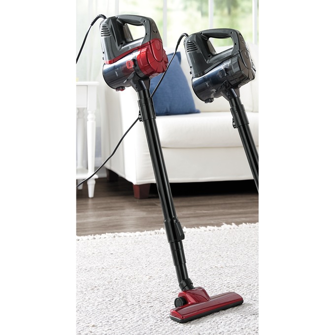 Montgomery Ward Corded Pole Vac, Red, large