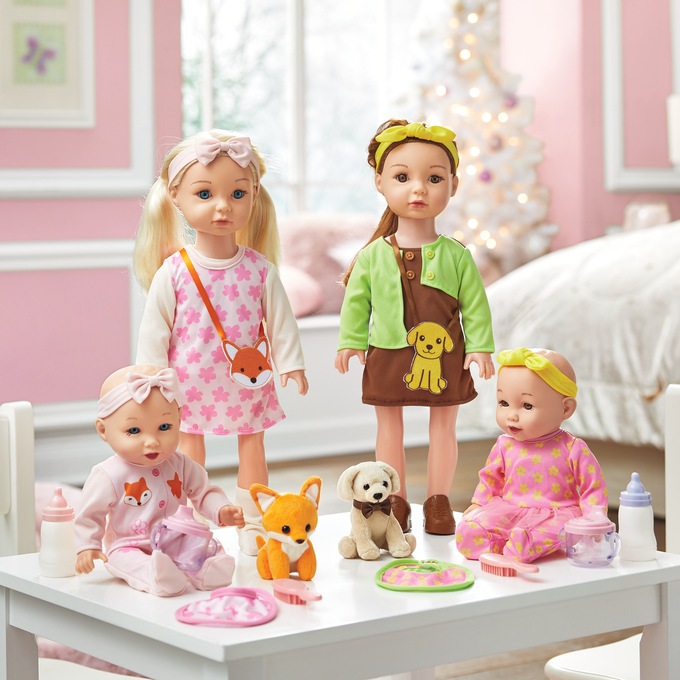 Sweet Sisters Doll Set, , large