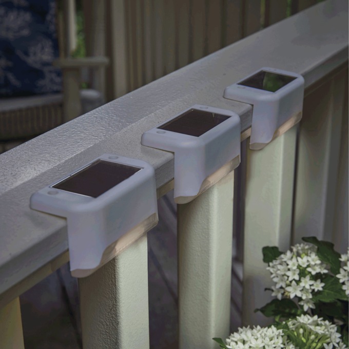 Sets of 3 solar deck lights outlet