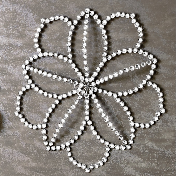 Faux-Crystal Floral Art, , large