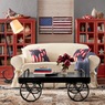 4-Piece Rustic American Flag Wall Art, , large