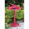 Solar Birdbath Fountain with Bird, , large