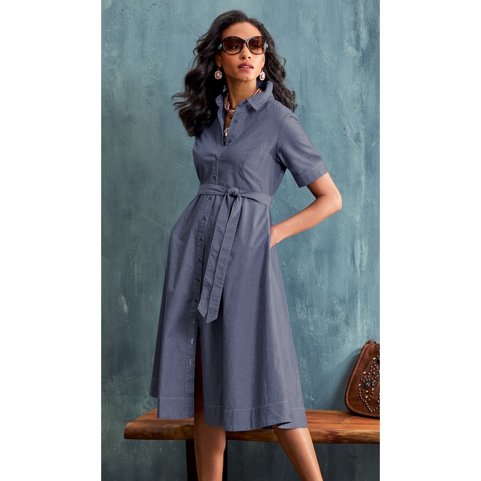 Alivia Denim Dress, , large