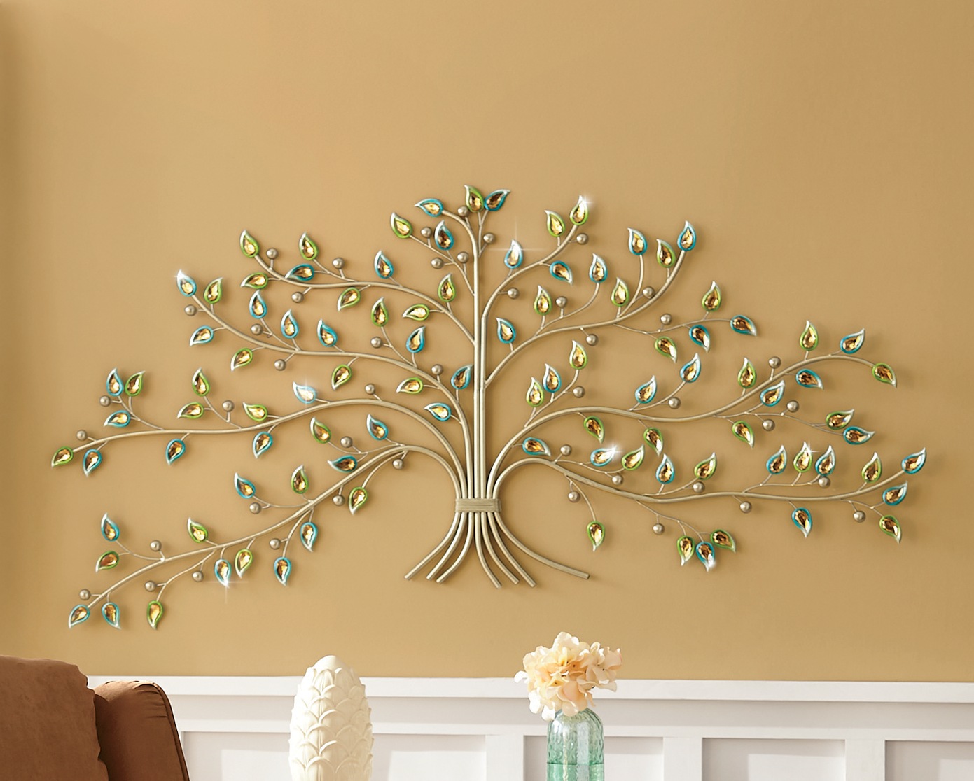 jewelled tree wall art