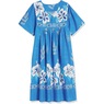 Border Print Patio Dress, Royal, large