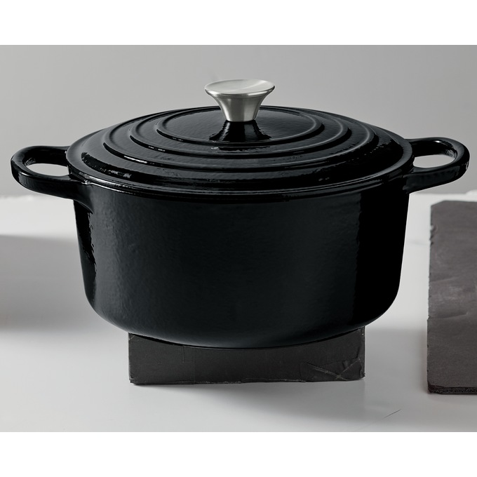 Enameled Cast Iron Cookware 5-Qt. Casserole with Lid, , large