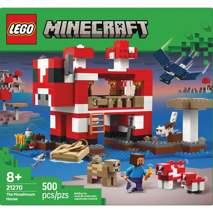 LEGO Minecraft Mooshroom House, , large