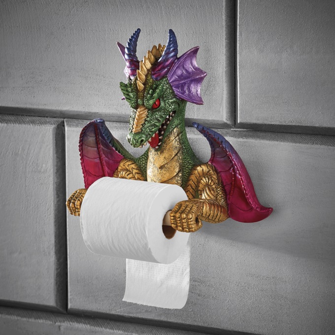 Dragon discount towel holder