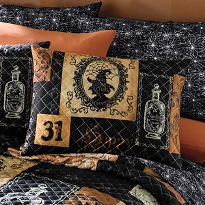 Reversible Halloween Sham, , large
