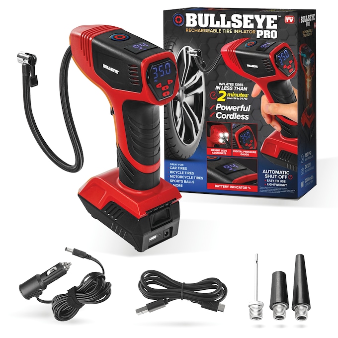 Bullseye Pro Rechargeable Tire Inflator, , large