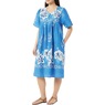 Border Print Patio Dress, Royal, large