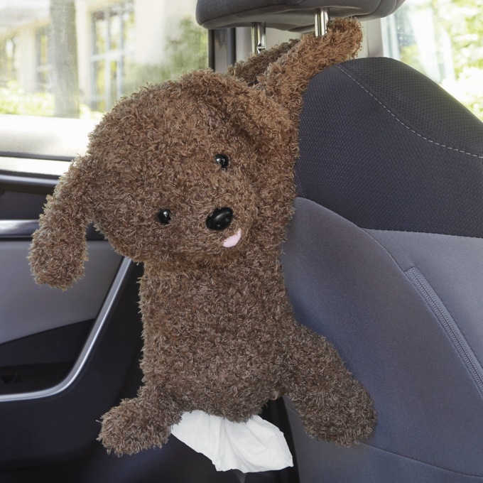 Plush Animal Car Tissue Holder, , large