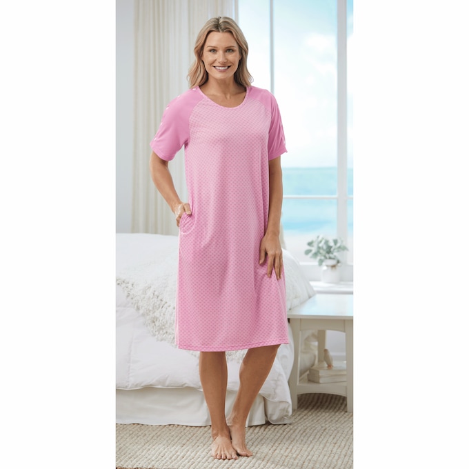 Adaptable Easy-Snap Nightgown, , large