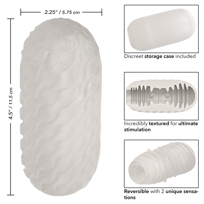 Boundless Reversible Ribbed Stroker, , large