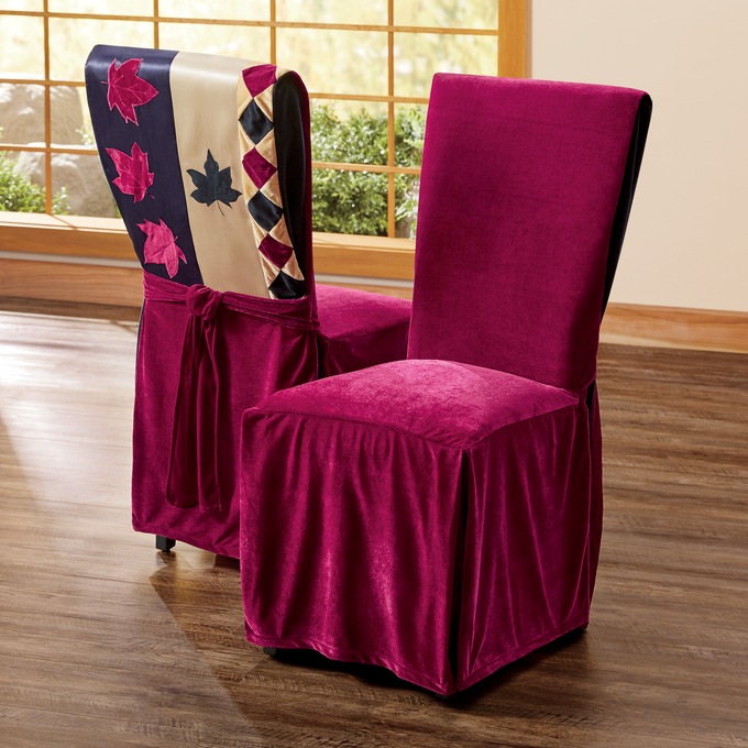 Red Velvet Chair Covers : Check out our velvet chair covers selection