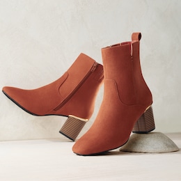 Suede-Look Ankle Boot, , large