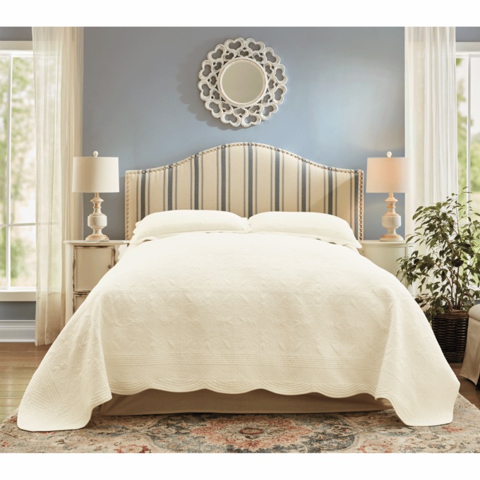 Ticking Stripe Queen-Size Headboard, , large