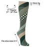 Celeste Stein Stylish and Latex-Free Mild Compression Socks - 8–15mmHg, Gretchen, large