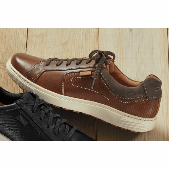 Clarks Leather Mapstone Lace-Up Shoe for Men, , large