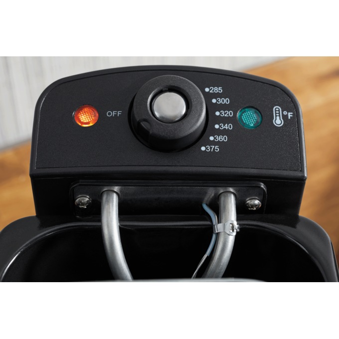 Elite Gourmet 2-qt. Deep Fryer, Stainless Steel Black, large