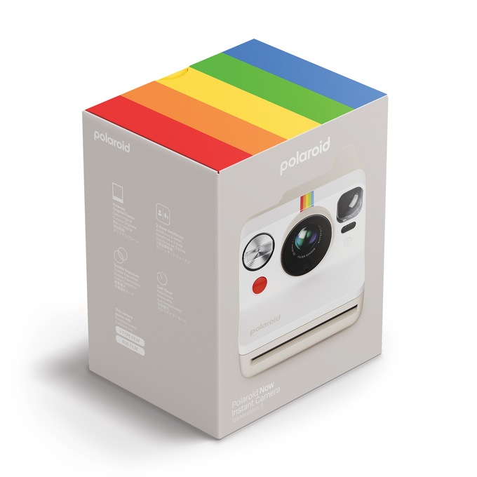 Polaroid Now Gen 3 Instant Camera, Pebble White, large