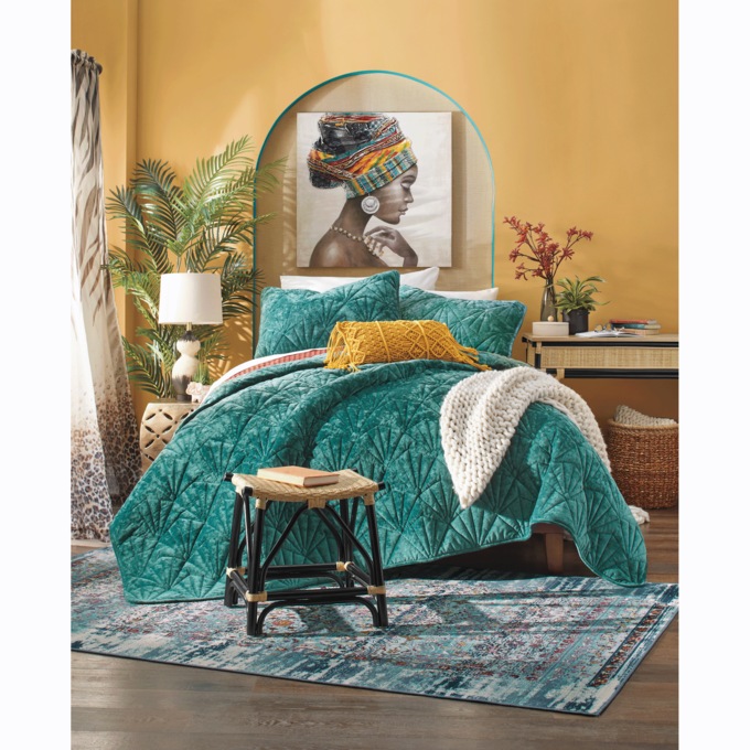 Lush Velvet Quilt, Riviera, large