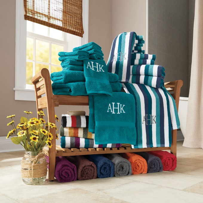 Serene Cotton Terry Bath Towel Set, 12 Pieces, , large