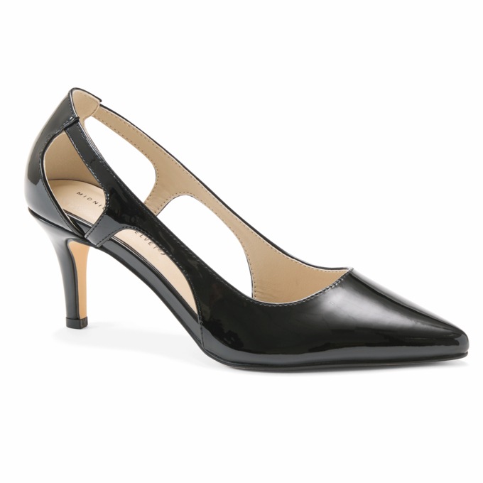 Midnight Velvet Women's Metallic Cut-Out Faux-Leather Pump, , large