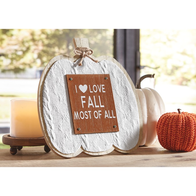 Love Fall Most Of All Tabletop Sign, , large