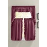 Mayfair Romantic Ruffled Semi-Sheer Cape Cod Tier Pair, , large