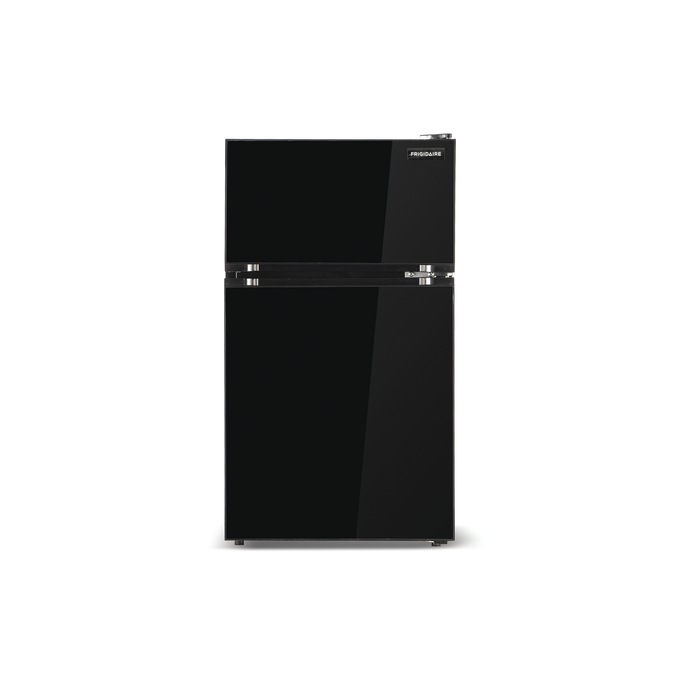Frigidaire 3.1 cu. ft. Black Glass-Finish Fridge, Black, large