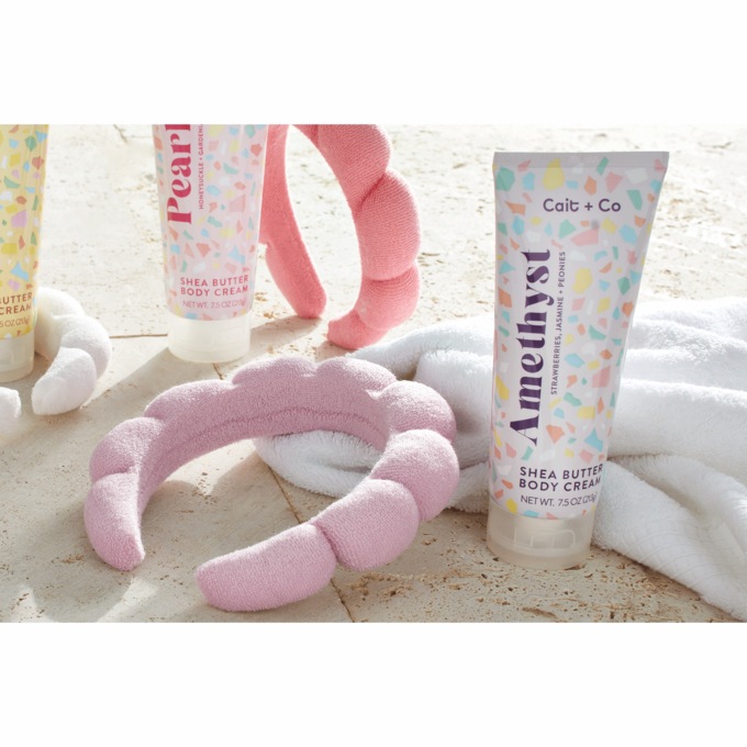 Self-care Spa Headband & Lotion Set, Amethyst, large