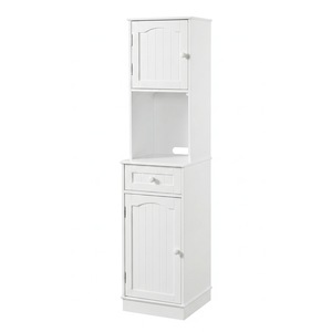 Melissa Tall Storage Pantry, White, large