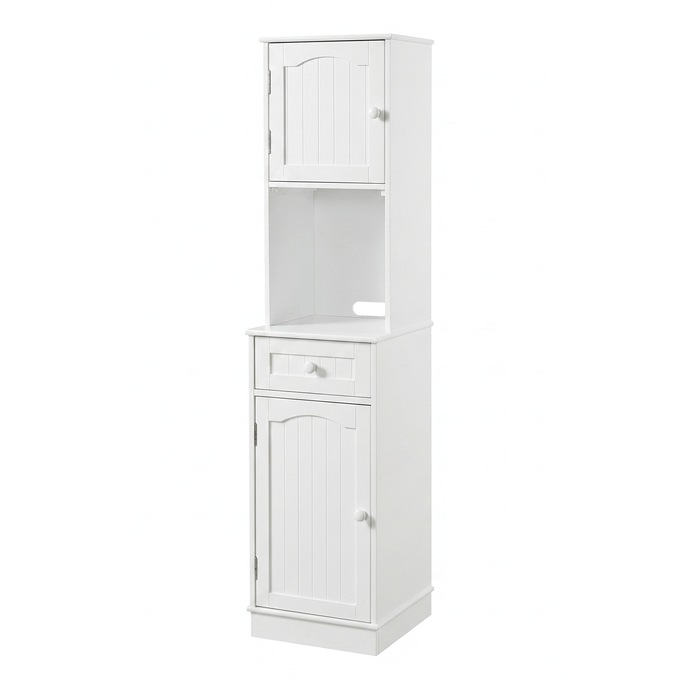 Melissa Tall Storage Pantry, White, large