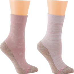 2-Pack Women&#39;s Comfort Compression Crew Socks, , large