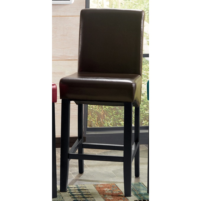 Set of 2 Hudson Bar Stools, Espresso, large