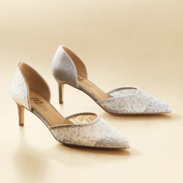 Midnight Velvet Lace-Toe Pump, , large