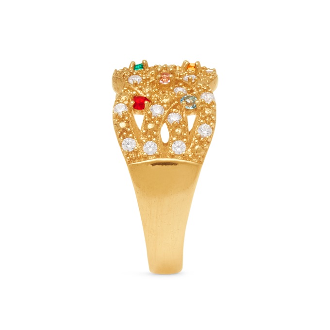 Birthstone Braided Family Ring, , large