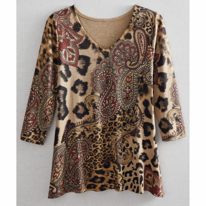 Animal Print Tee, , large