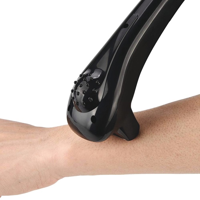 Long-Reach Cordless Battery Shaver with Adjustable Handle, Black, large