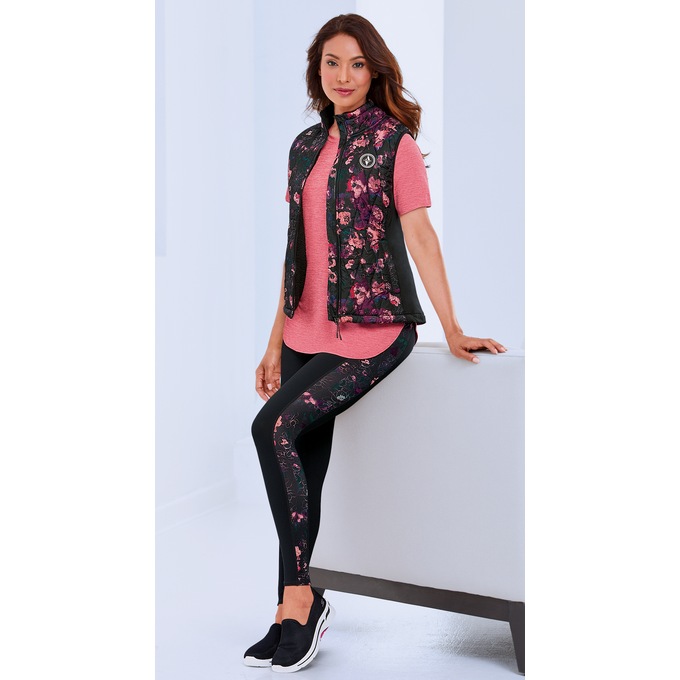 Skechers GOwalk Floral Vest and Floral Legging, , large