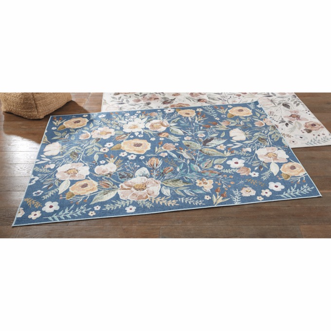 Marah Washable Rug, Navy, large