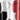 Color Connection Melina Shower Curtain, Red, swatch