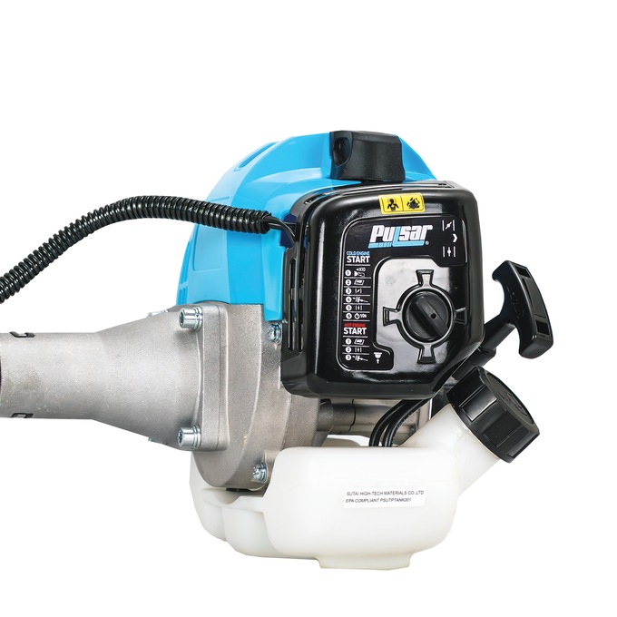 Pulsar 2-Stroke Curved Shaft String Trimmer, Blue, large