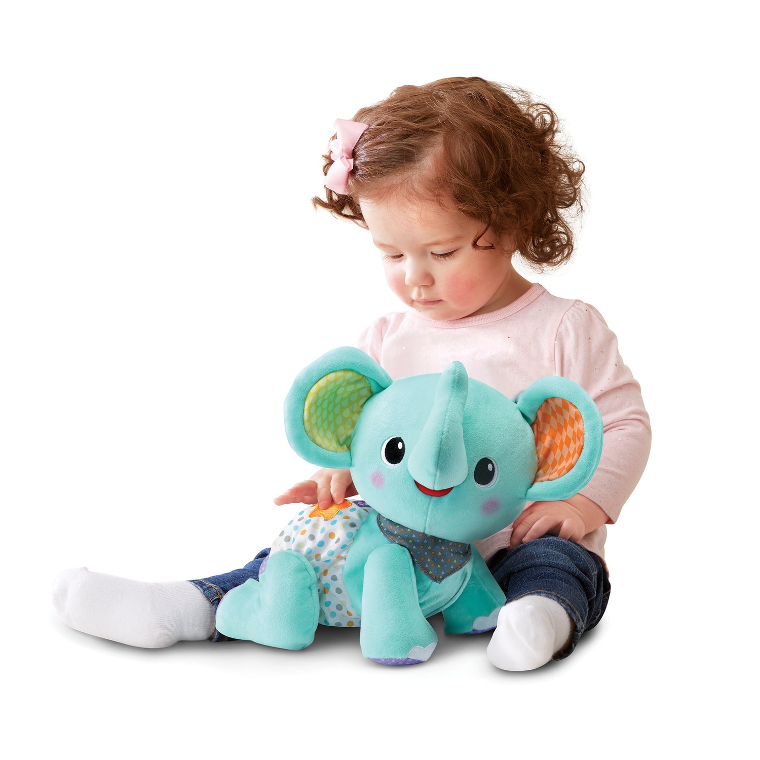 vtech explore and crawl elephant gray
