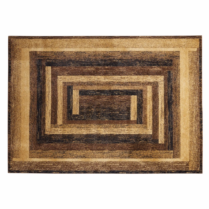 Frames Rug, Brown, large