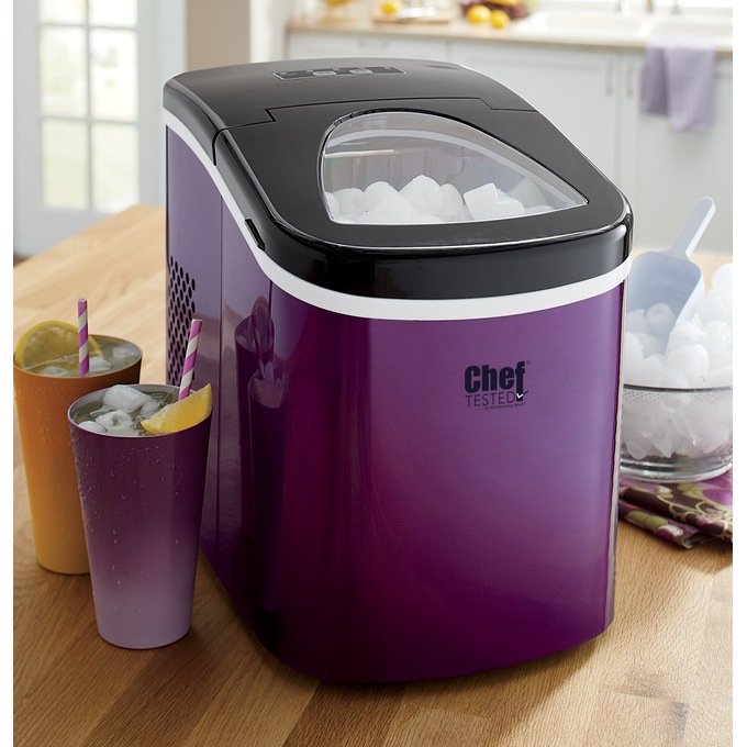 Compact and Portable Ice Maker, Purple